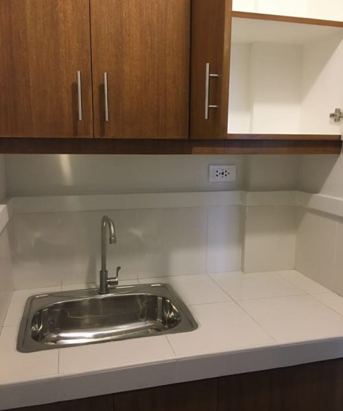 Kitchen sink and cabinets